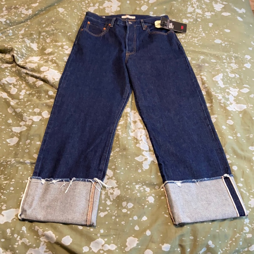 Levi's Premium RIBCAGE STRAIGHT SELVEDGE JEANS